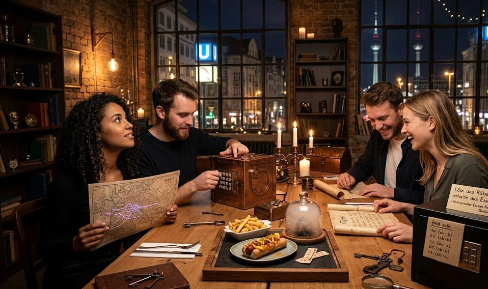 Kulinarischer Escape Room Berlin: Wenn Rätsel lösen und Essen zusammentreffen